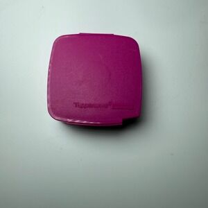 Vintage Tupperware Label Dispenser Holder Magenta‎ Freezer Canning Organization